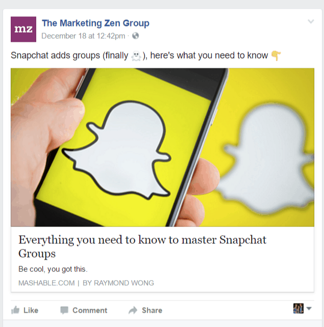 snapchat groups post