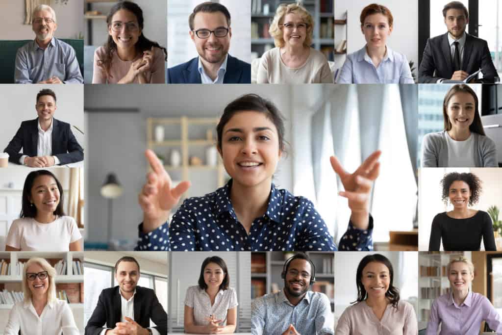 thought leader speaking on zoom call