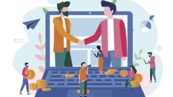 b2b sale concept illustration