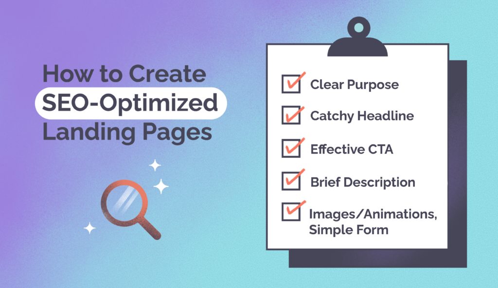how to create SEO optimized landing pages