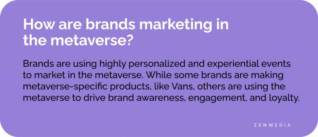 brands marketing in the metaverse