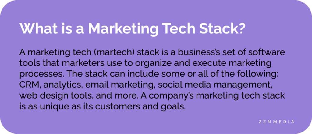 marketing tech stack definition