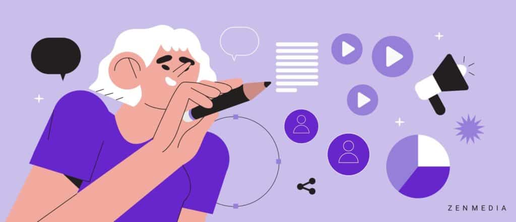 marketer creating high-quality content for their audience to read