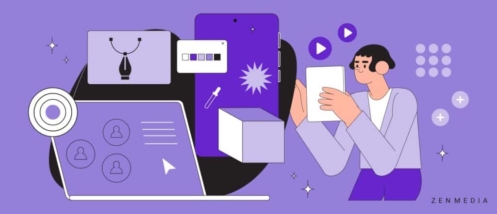 marketer aliging brand's visual identity across social channels