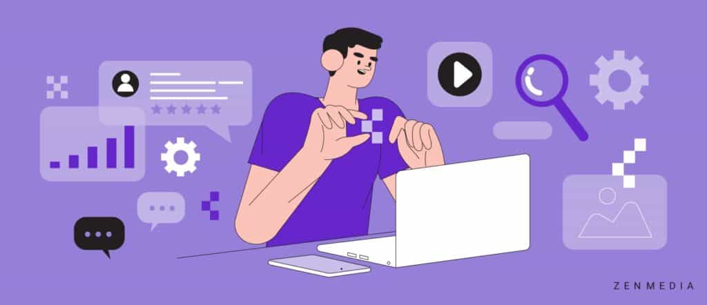 marketer leveraging generative ai to inform their content strategy