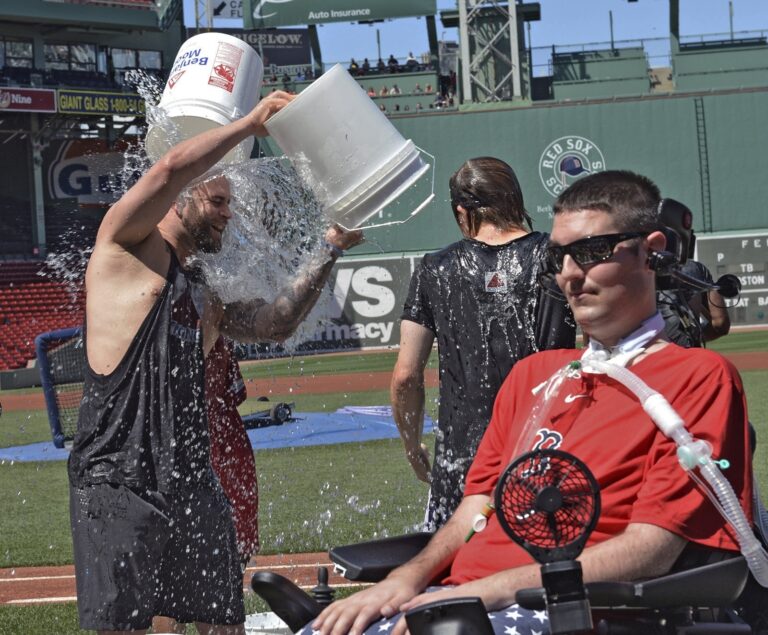 Community fundraising and viral social media challenge representing the ALS Ice Bucket Challenge PR phenomenon