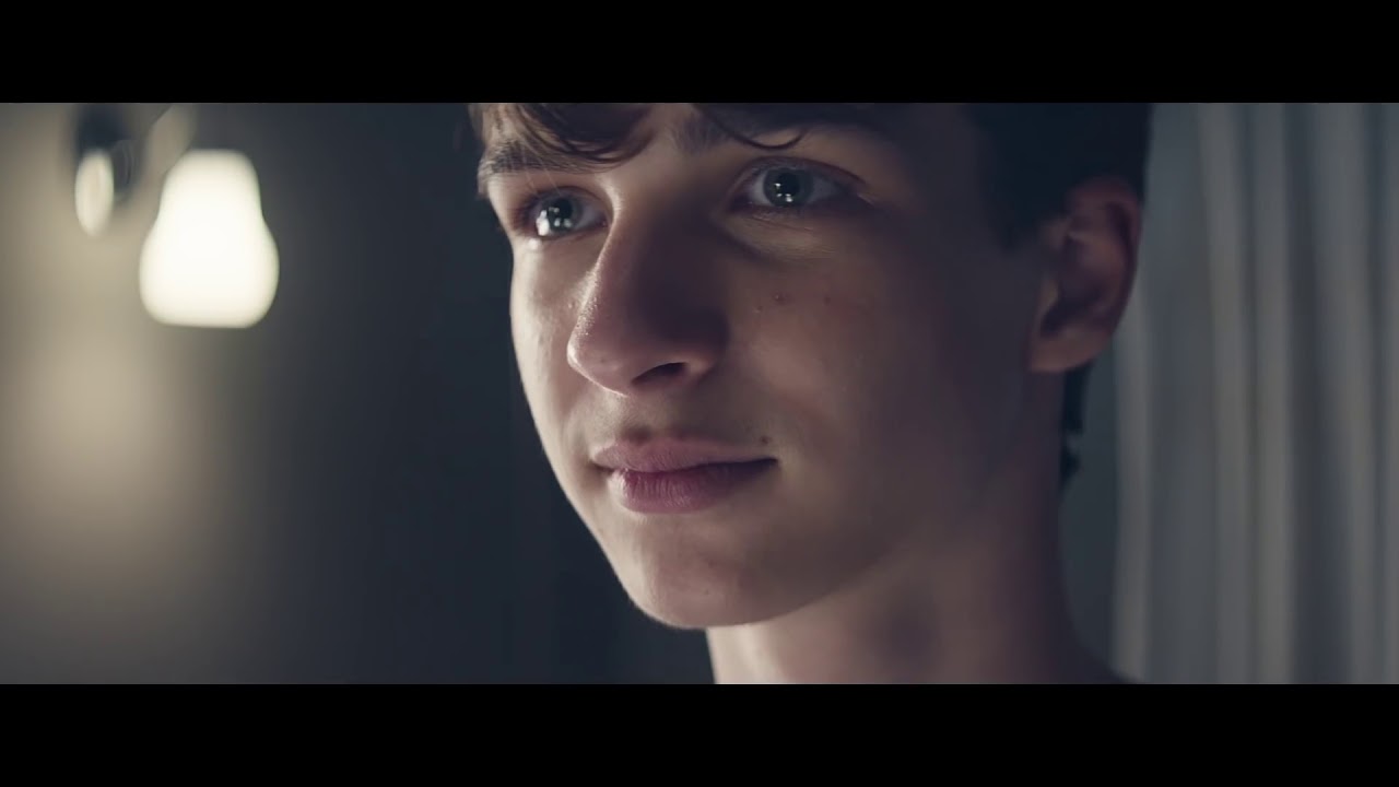 A cinematic close-up still from Gillette's The Best Men Can Be film, the values-driven spot that sparked debate