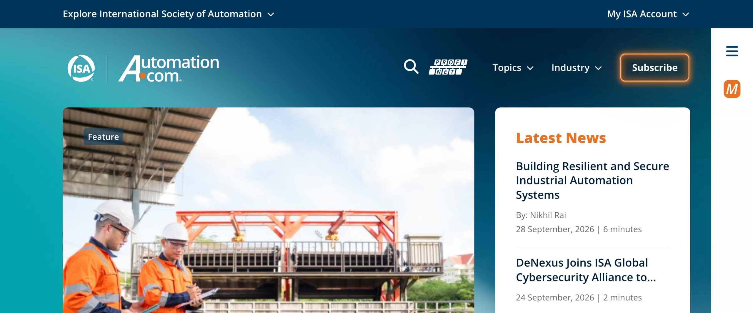The Automation.com industry news and supplier directory, one of the trade sources AI engines cite for automation recommendations